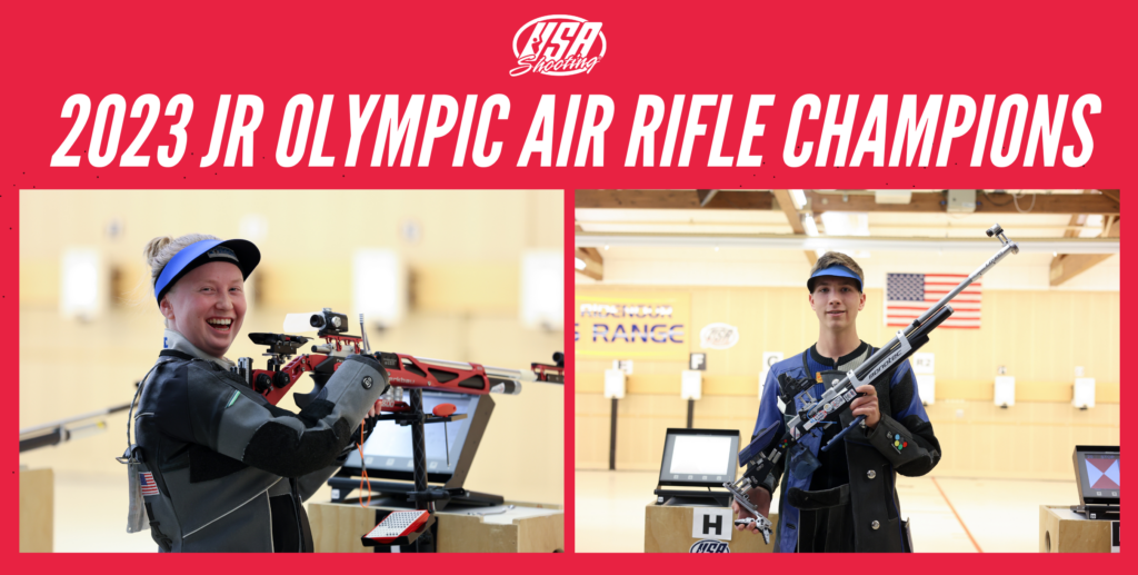 Leppert and Peiser Named 2023 Junior Olympic Air Rifle Champions | USA